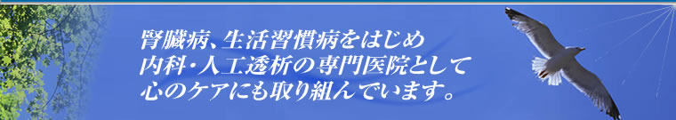 腎臓病の治療と人工透析の専門医院